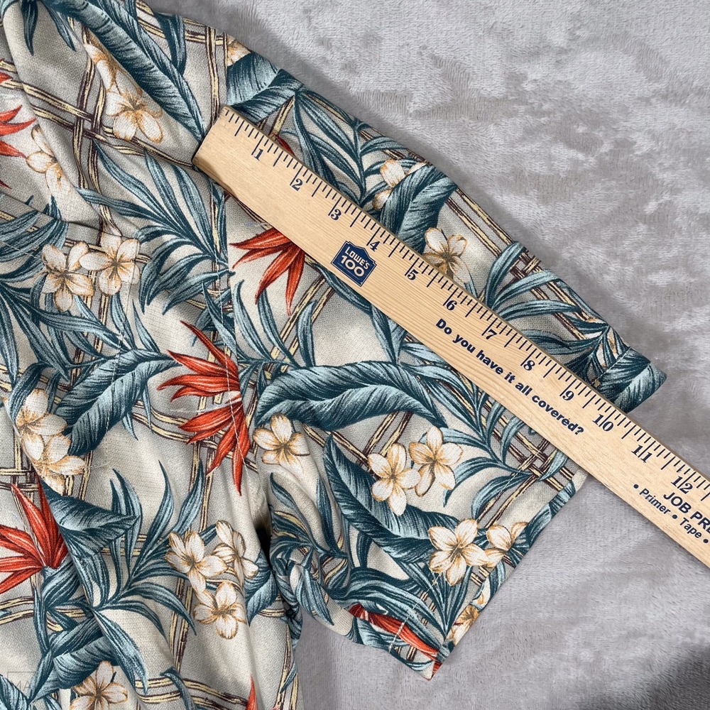 Tommy Bahama Men's Shirt Button Up Floral Silk Blend Original Fit XXL Multi - Picture 5 of 6